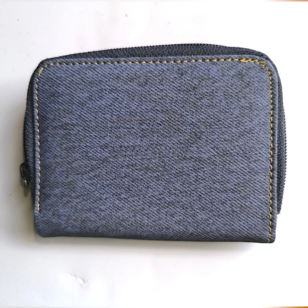 Fashion Milano Blue Canvas Wallet